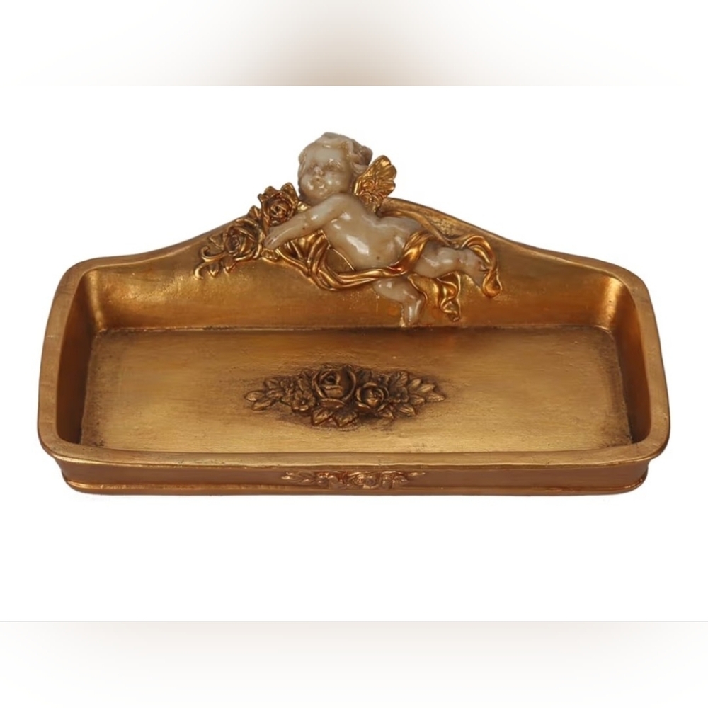 Gold Vintage Vanity Tray